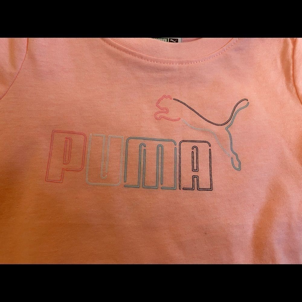 🎉Puma Little Girl 2 PC leggings set Peach - Picture 9 of 12